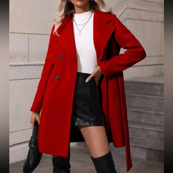 Cozy double breasted cozy overcoat - Picture 2 of 5